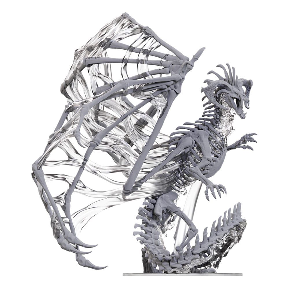 D&D Icons of the Realms: Black Dracolich - Unpainted