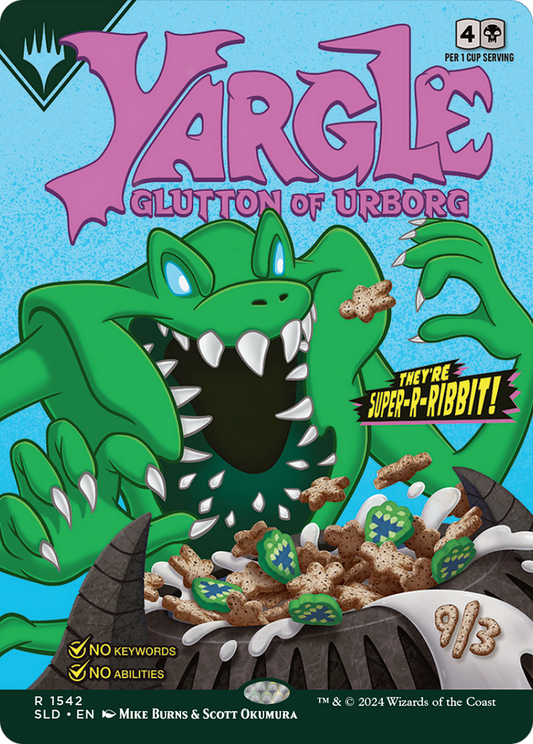 Yargle, Glutton of Urborg // Yargle, Glutton of Urborg (SLD-1542) - Secret Lair Drop (Borderless) Foil
