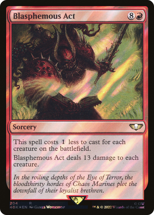 Blasphemous Act (Surge Foil) [Universes Beyond: Warhammer 40,000]