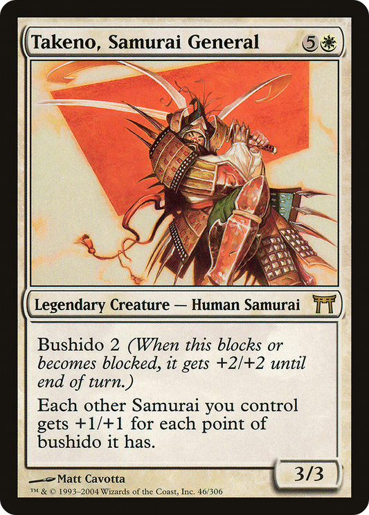 Takeno, Samurai General (CHK-046) - Champions of Kamigawa Foil
