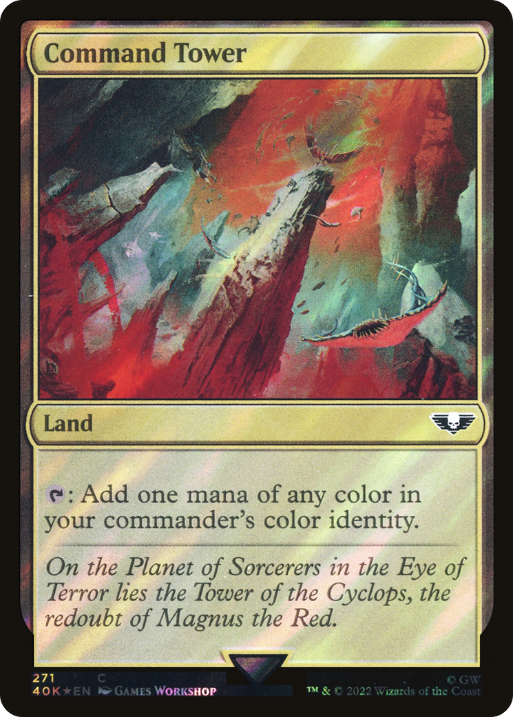 Command Tower (271) (Surge Foil) [Universes Beyond: Warhammer 40,000]