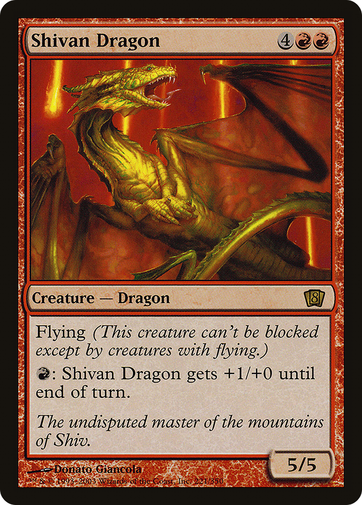 Shivan Dragon [Eighth Edition]