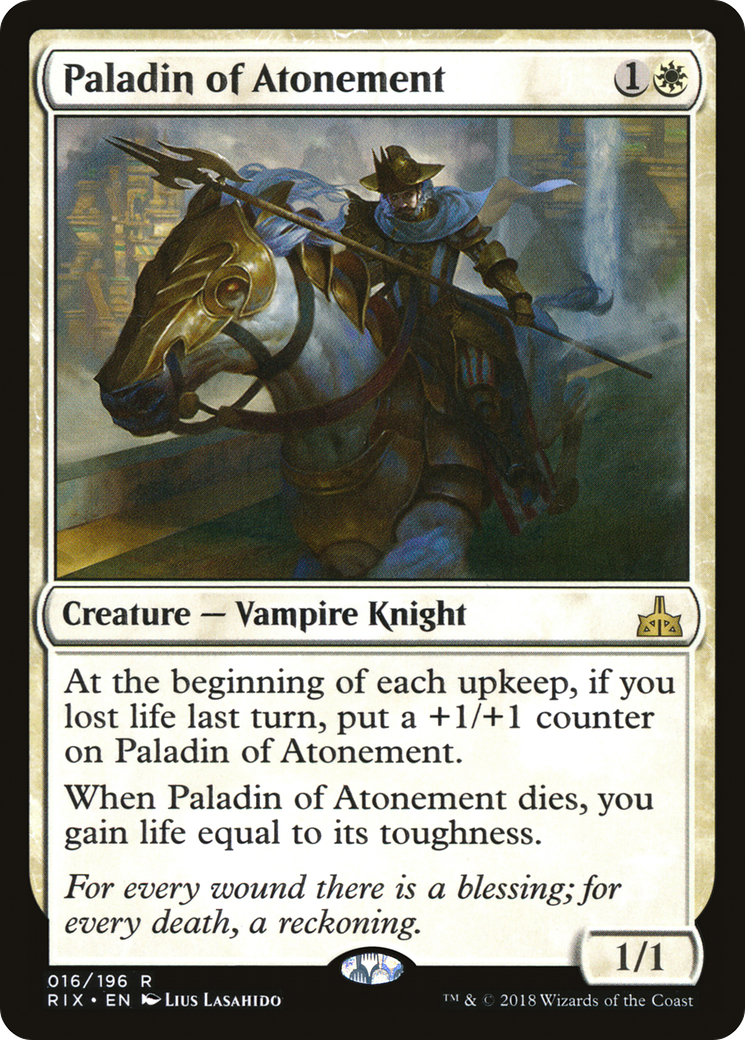 Paladin of Atonement (RIX-016) - Rivals of Ixalan Foil