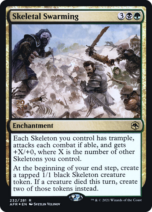 Skeletal Swarming [Dungeons & Dragons: Adventures in the Forgotten Realms Prerelease Promos]