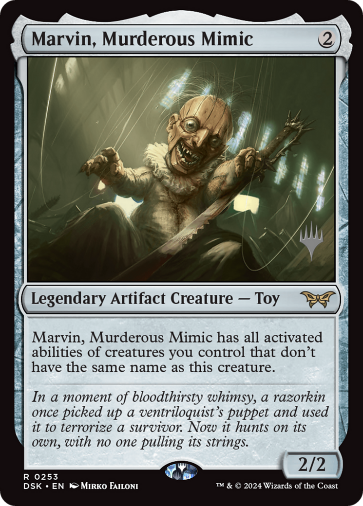 Marvin, Murderous Mimic (Promo Pack) [Duskmourn: House of Horror Promos]