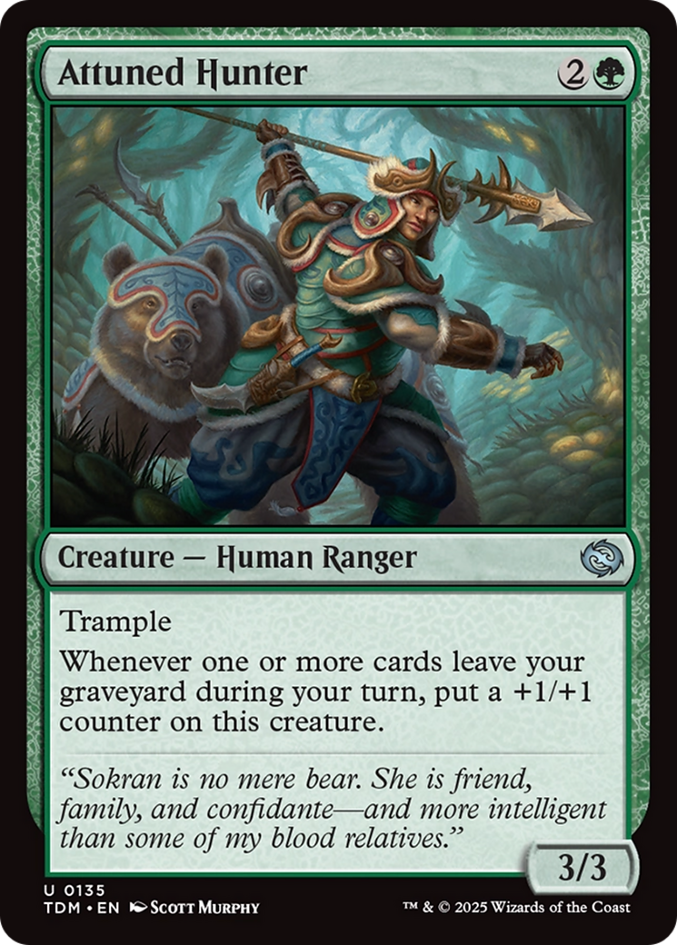 Attuned Hunter (TDM-135) - Tarkir: Dragonstorm Foil