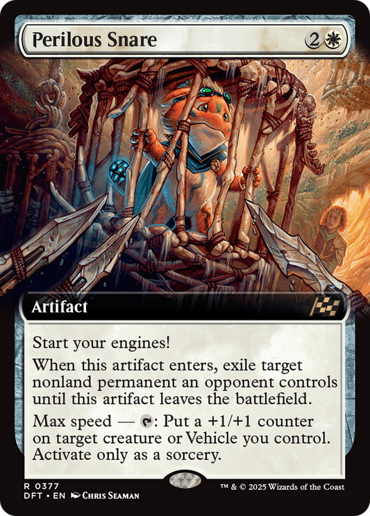 Perilous Snare (DFT-377) - Aetherdrift: (Extended Art) Foil