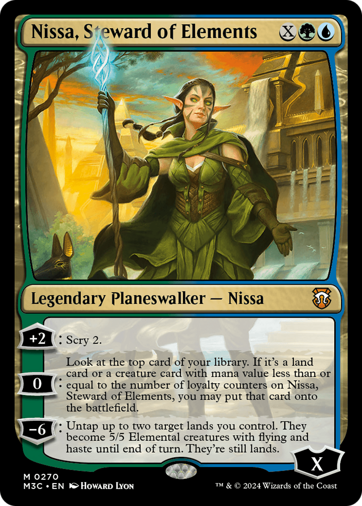 Nissa, Steward of Elements (M3C-270) - Modern Horizons 3 Commander Foil