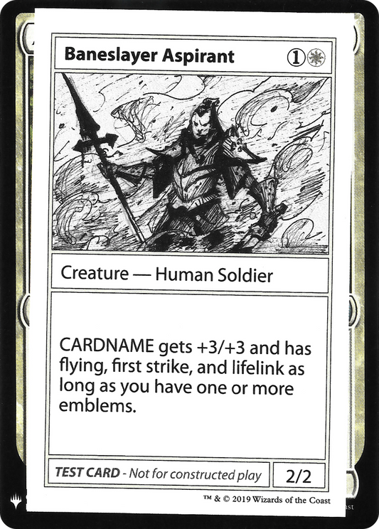 Baneslayer Aspirant [Mystery Booster Playtest Cards]