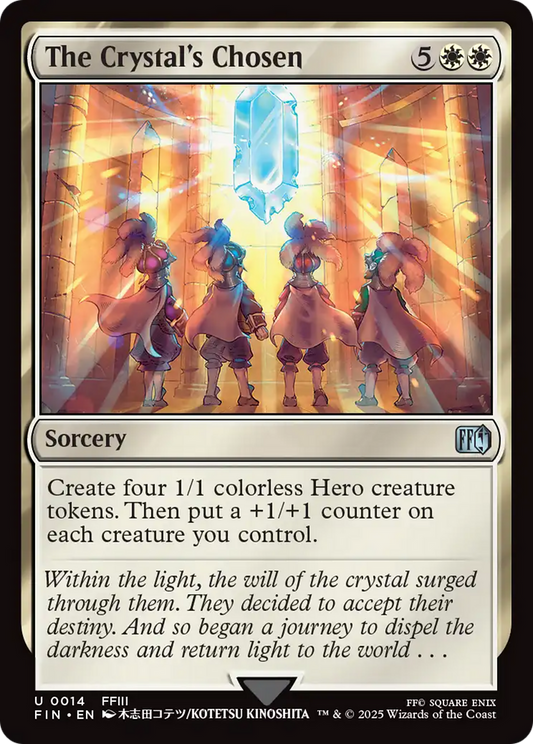 The Crystal's Chosen (FIN-014) - FINAL FANTASY Foil