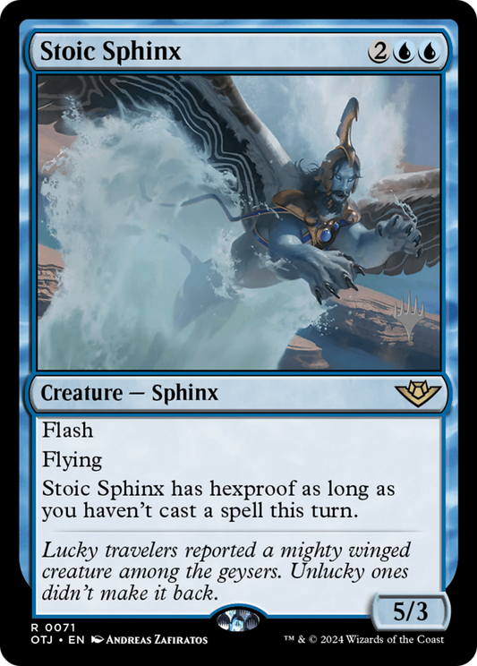Stoic Sphinx (PPOTJ-071) - Outlaws of Thunder Junction Promos Foil