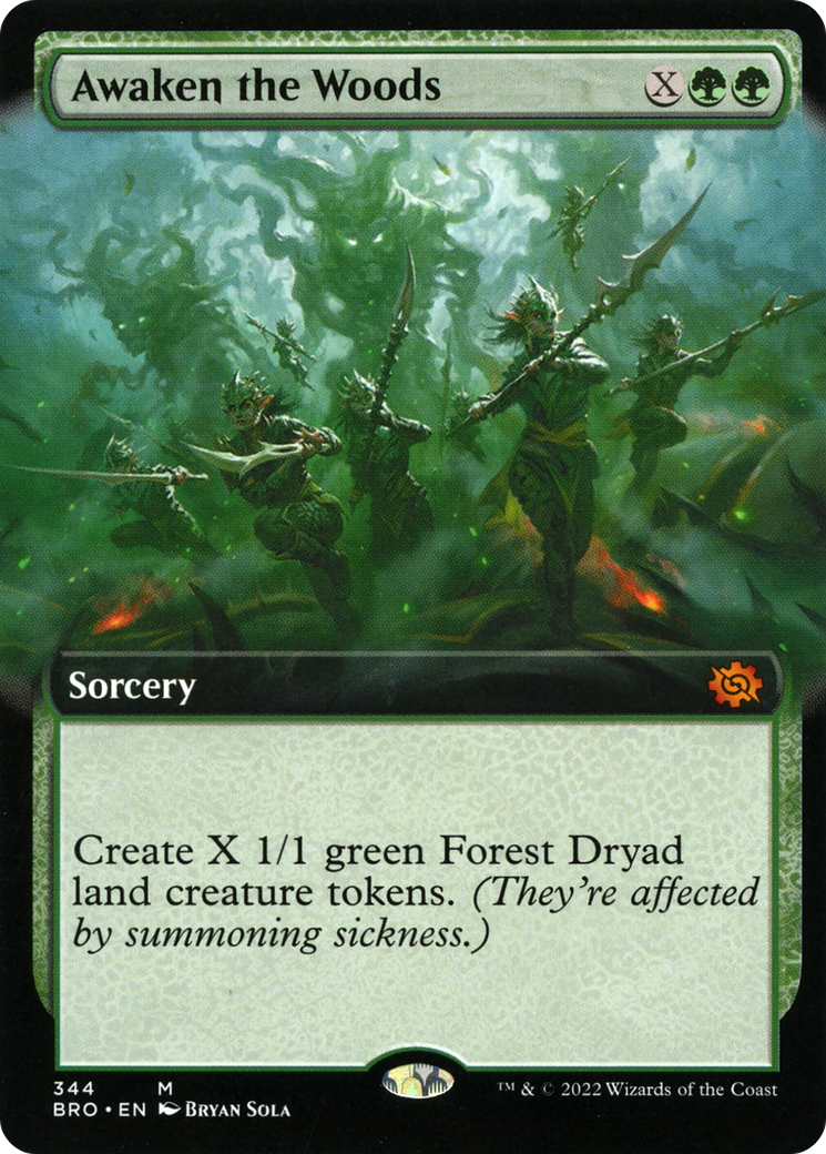 Awaken the Woods (BRO-344) - The Brothers' War: (Extended Art)