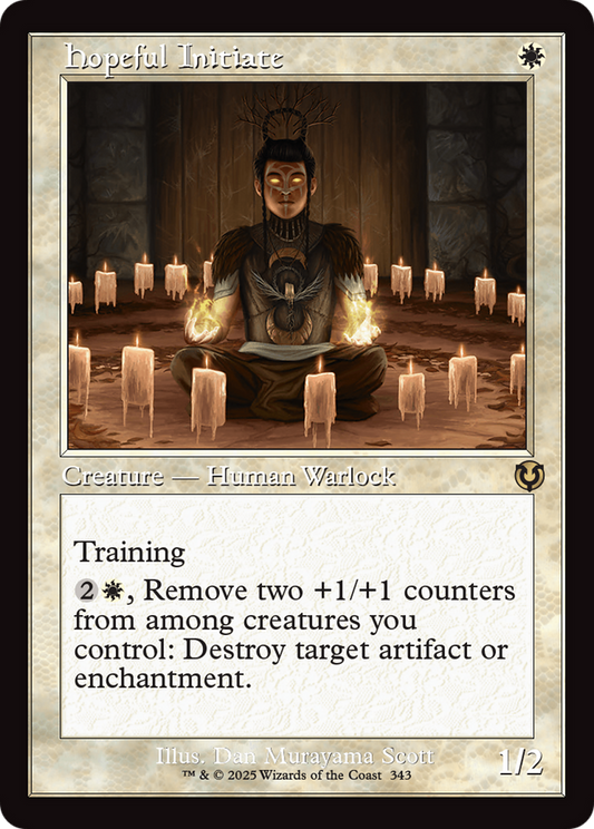 Hopeful Initiate (Retro Frame) (INR-343) - Innistrad Remastered Foil