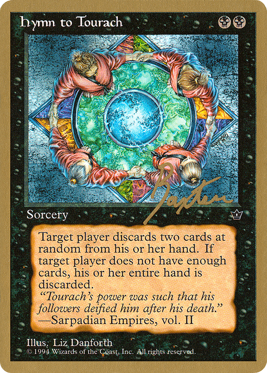Hymn to Tourach (Circle) (George Baxter) [Pro Tour Collector Set]