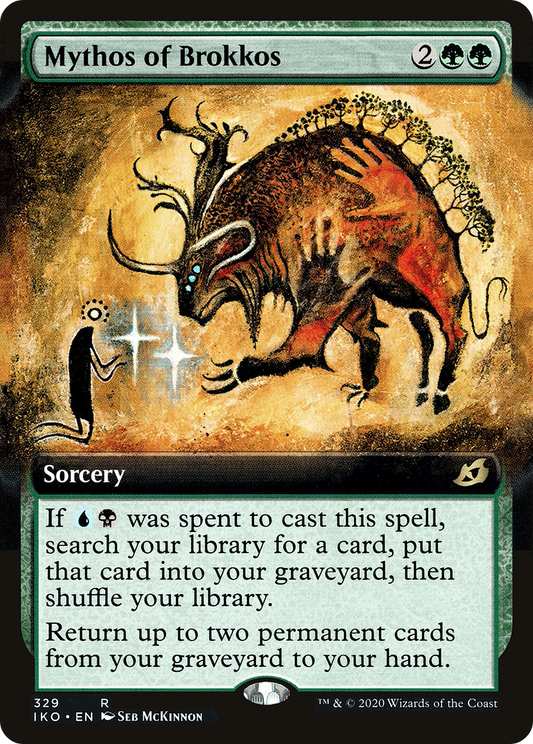 Mythos of Brokkos (IKO-329) - Ikoria: Lair of Behemoths: (Extended Art) Foil
