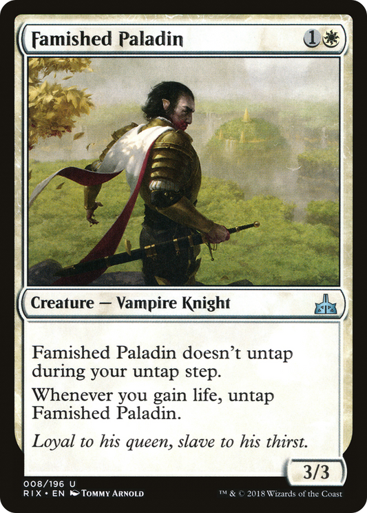 Famished Paladin (RIX-008) - Rivals of Ixalan Foil