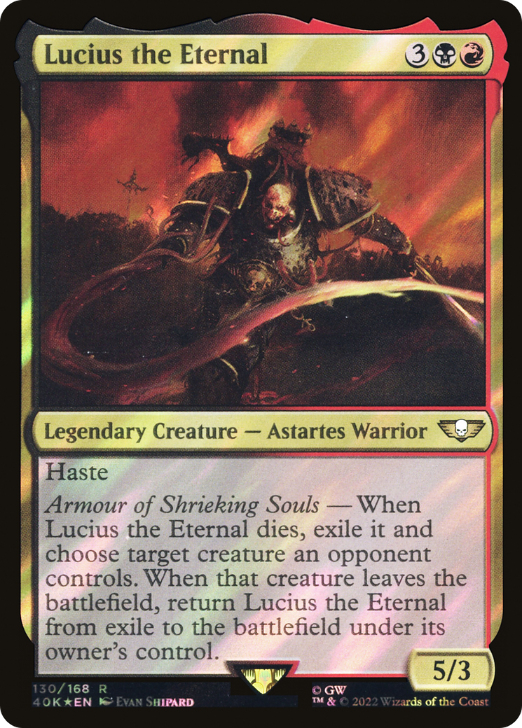 Lucius the Eternal (Surge Foil) [Universes Beyond: Warhammer 40,000]