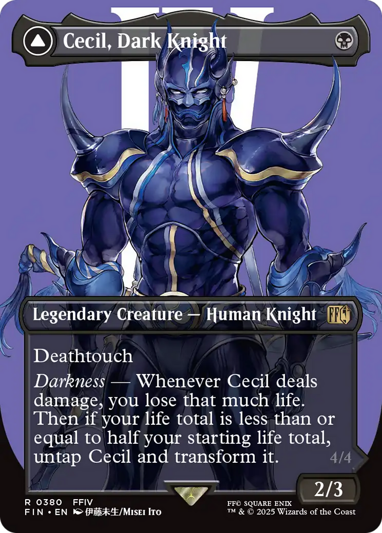 Cecil, Dark Knight (Borderless) (FIN-380) - FINAL FANTASY (Borderless)