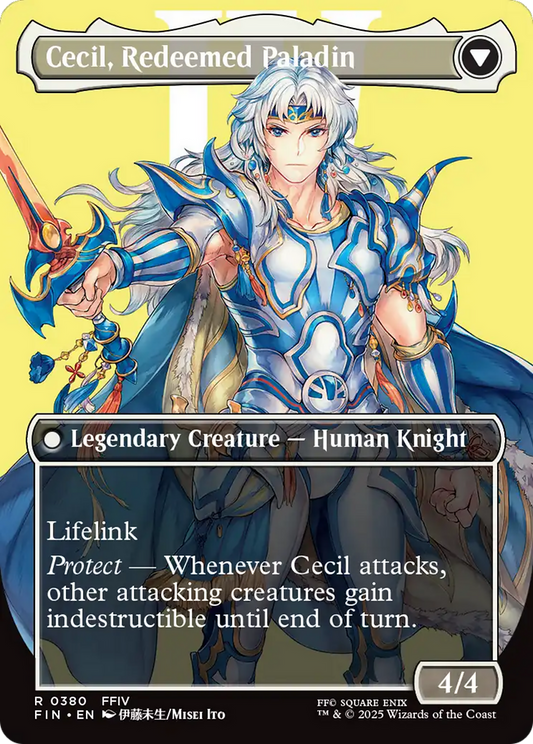 Cecil, Dark Knight (Borderless) (FIN-380) - FINAL FANTASY (Borderless) Foil