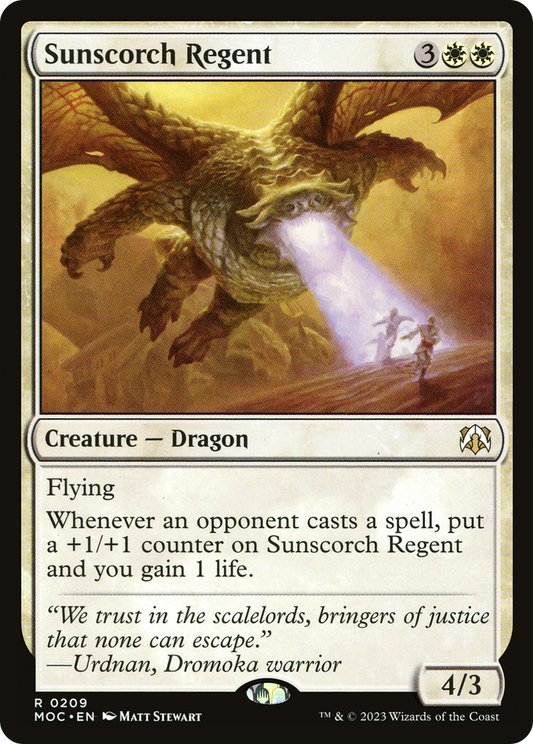 Sunscorch Regent [March of the Machine Commander]