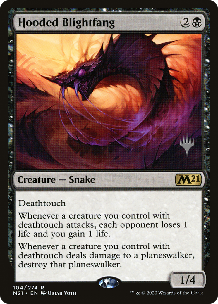 Hooded Blightfang (PPM21-104) - Core Set 2021 Promos