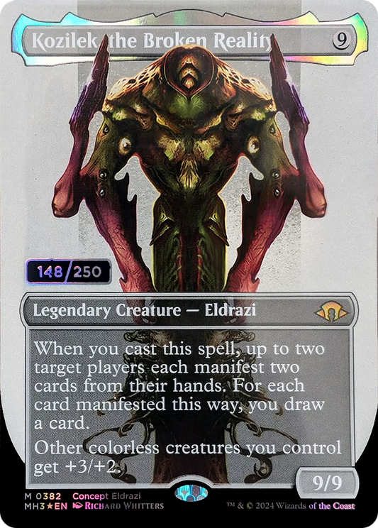 Kozilek, the Broken Reality (Borderless) (Serialized) [Modern Horizons 3]