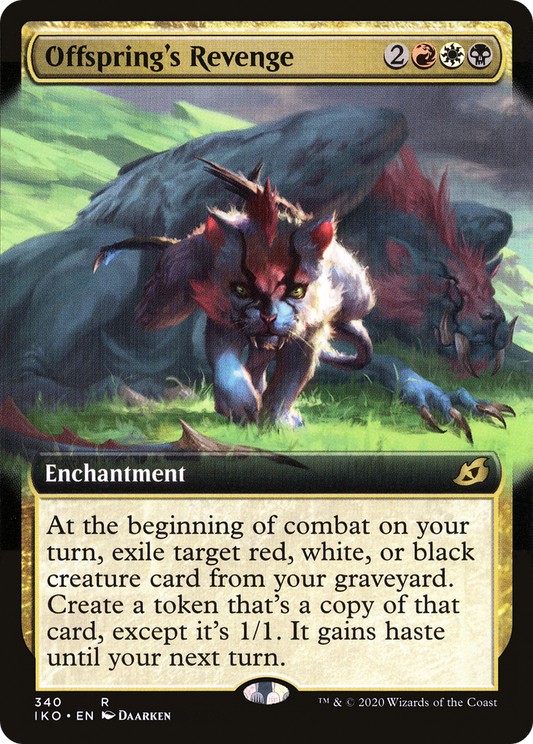 Offspring's Revenge (IKO-340) - Ikoria: Lair of Behemoths: (Extended Art) Foil