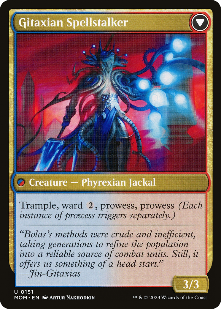 Khenra Spellspear // Gitaxian Spellstalker (MOM-151) - March of the Machine