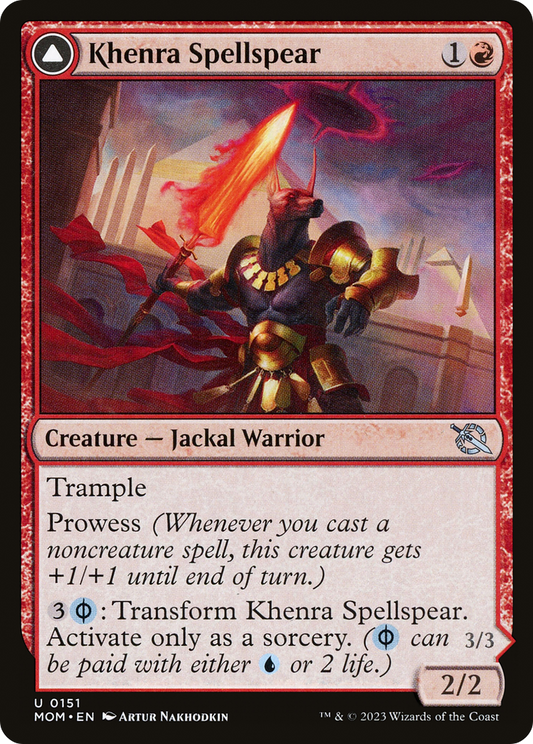 Khenra Spellspear // Gitaxian Spellstalker (MOM-151) - March of the Machine