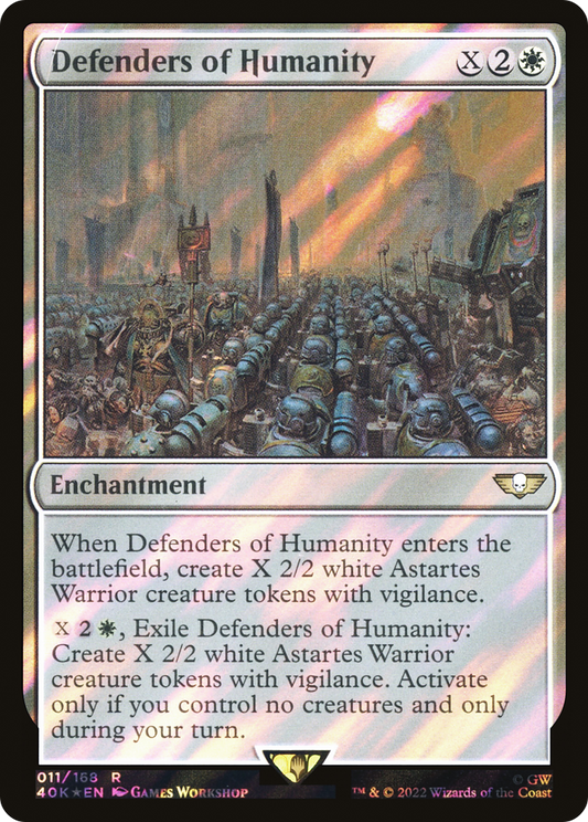 Defenders of Humanity (Surge Foil) [Universes Beyond: Warhammer 40,000]
