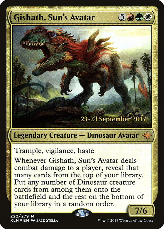 Gishath, Sun's Avatar  [Ixalan Prerelease Promos]