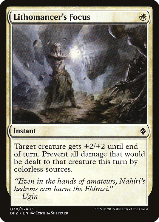 Lithomancer's Focus [Battle for Zendikar]