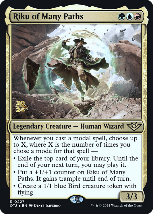 Riku of Many Paths [Outlaws of Thunder Junction Prerelease Promos]