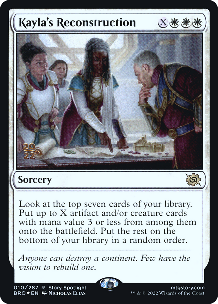 Kayla's Reconstruction [The Brothers' War: Prerelease Promos]