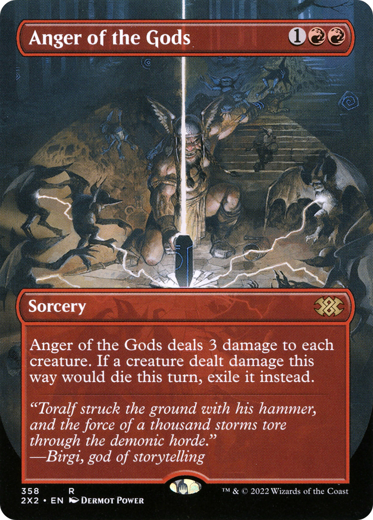 Anger of the Gods (Borderless Alternate Art) [Double Masters 2022]