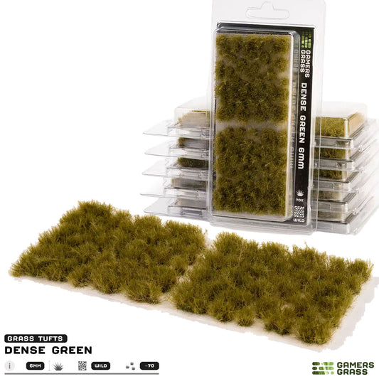 Gamer's Grass Tufts - Dense Green