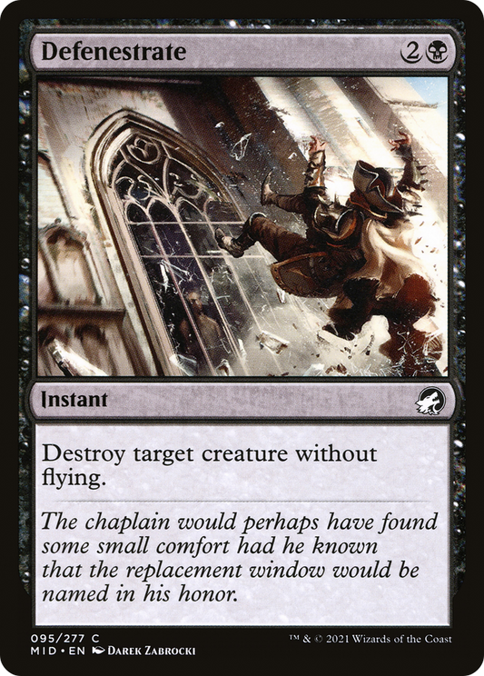 Defenestrate (MID-095) - Innistrad: Midnight Hunt Foil