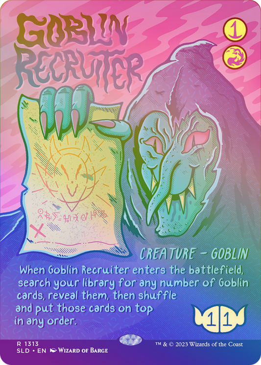 Goblin Recruiter (Rainbow Foil) [Secret Lair Drop Series]