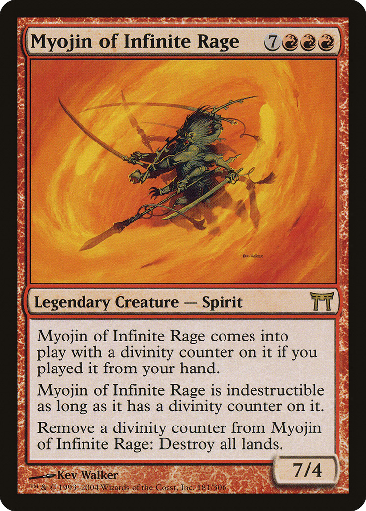 Myojin of Infinite Rage (CHK-181) - Champions of Kamigawa Foil