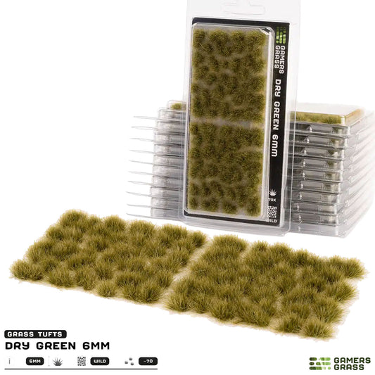 Gamer's Grass Tufts - Dry Green 6mm