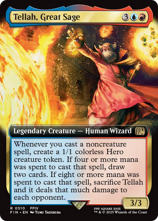 Tellah, Great Sage (FIN-510) - FINAL FANTASY: (Extended Art) Foil