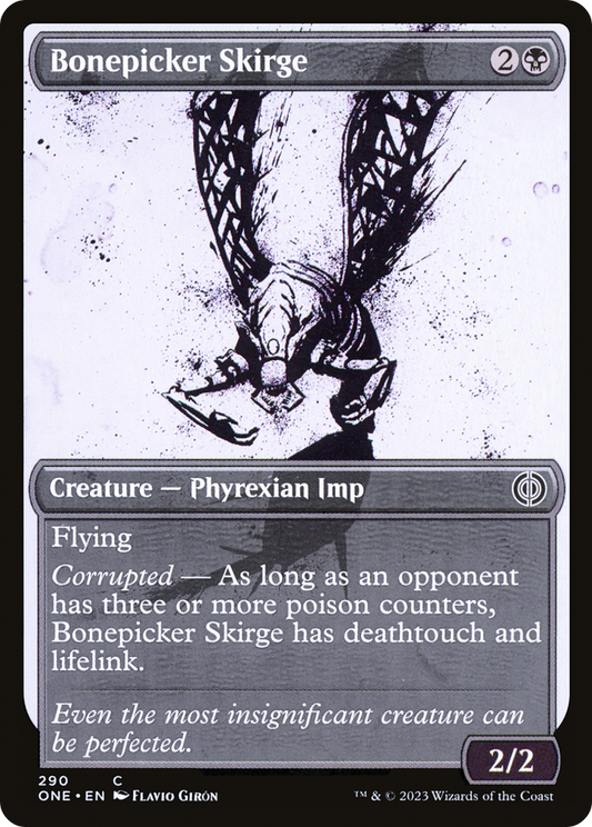 Bonepicker Skirge (ONE-290) - Phyrexia: All Will Be One: (Showcase) Foil