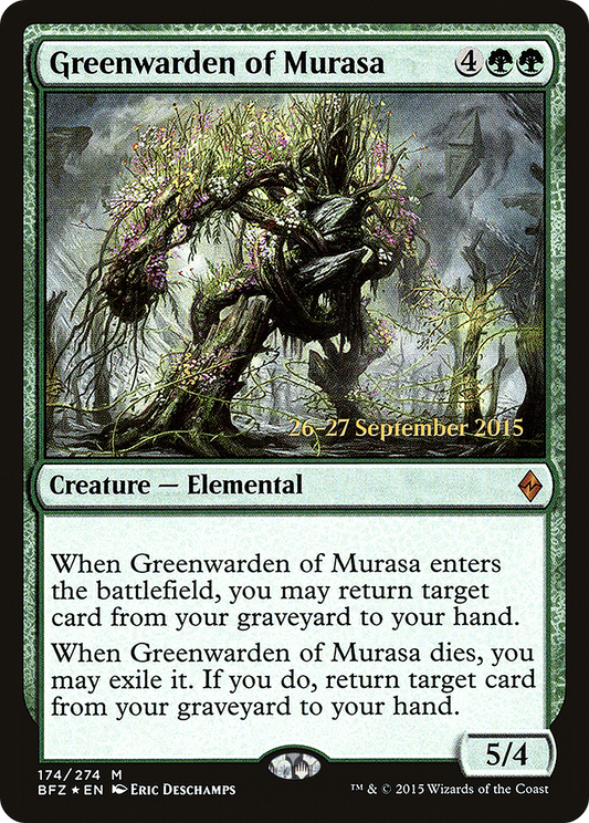 Greenwarden of Murasa  [Battle for Zendikar Prerelease Promos]