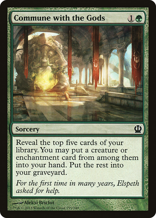 Commune with the Gods (THS-155) - Theros Foil