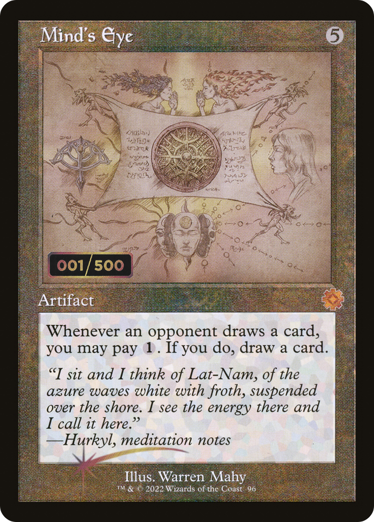 Mind's Eye (Retro Schematic) (Serial Numbered) [The Brothers' War Retro Artifacts]