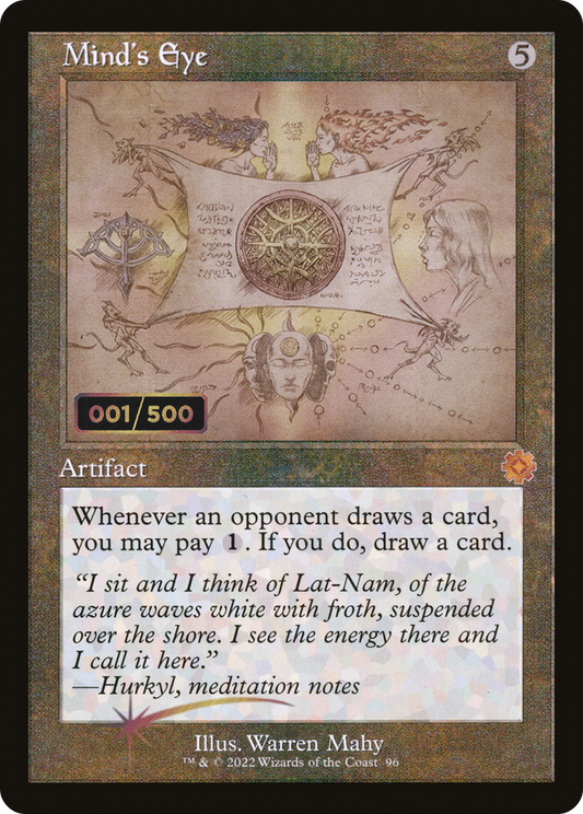 Mind's Eye (Retro Schematic) (Serial Numbered) [The Brothers' War Retro Artifacts]
