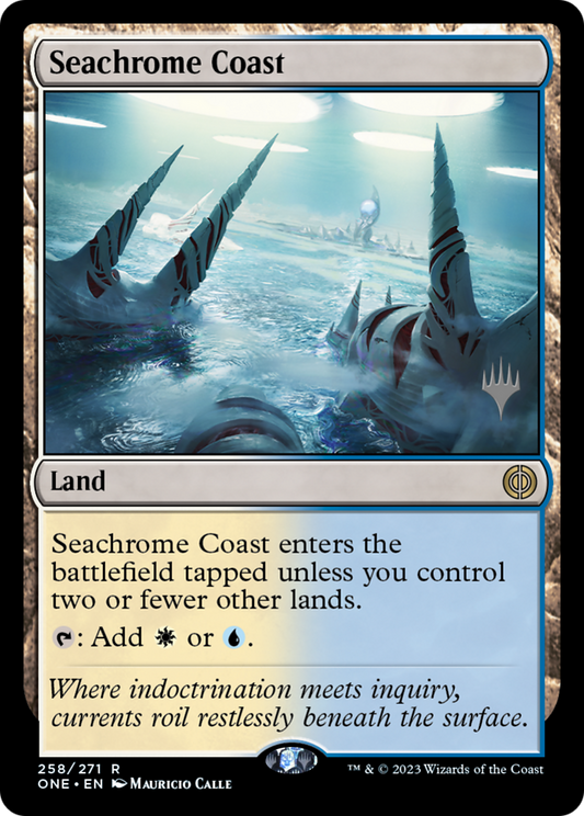 Seachrome Coast (PPONE-258P) - Phyrexia: All Will Be One Promos Foil