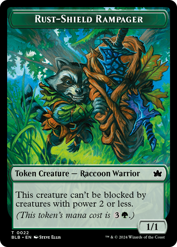 Rust-Shield Rampager (BLB-022) - Bloomburrow Tokens Foil