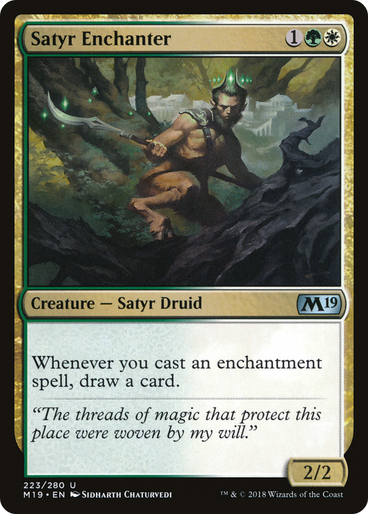 Satyr Enchanter (M19-223) - Core Set 2019 Foil