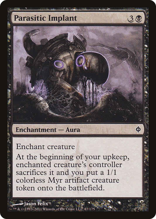 Parasitic Implant (NPH-067) - New Phyrexia Foil